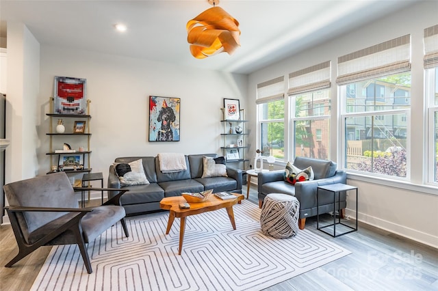 819 Anderson St, Charlotte, NC 28205 - living room with wood finished floors and baseboards
