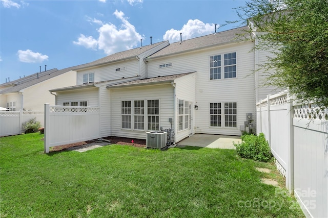 10225 Alexander Martin Ave, Charlotte, NC 28277 - rear view of house with a fenced backyard and a patio area