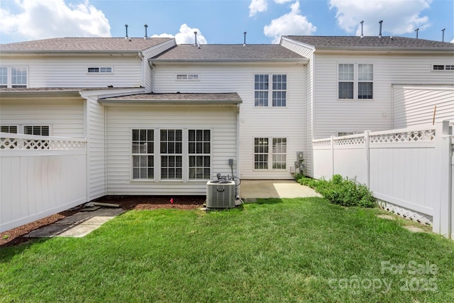 10225 Alexander Martin Ave, Charlotte, NC 28277 - rear view of property with a fenced backyard and a patio area