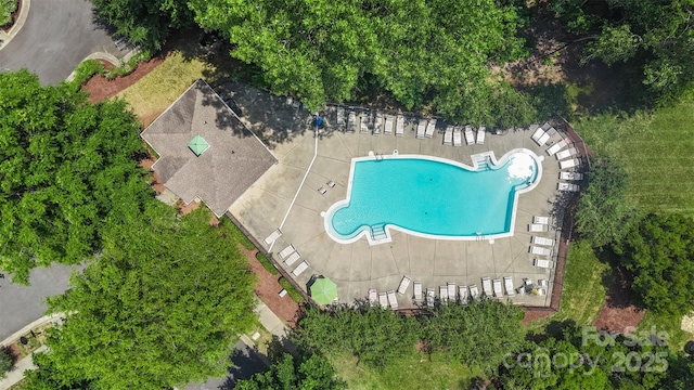 10225 Alexander Martin Ave, Charlotte, NC 28277 - aerial view of a pool area