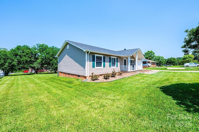 2031 36th St NE, Hickory, NC 28601 - ranch-style house featuring a front yard and crawl space
