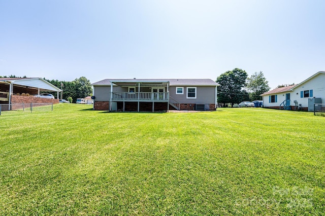 2031 36th St NE, Hickory, NC 28601 - rear view of house featuring a deck and stairway