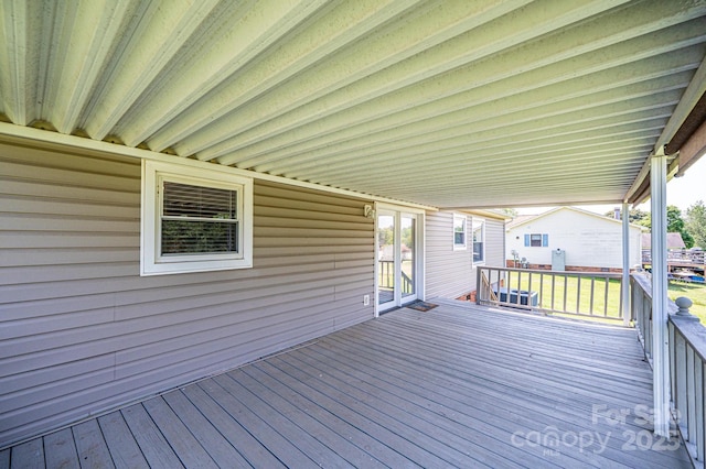 2031 36th St NE, Hickory, NC 28601 - wooden deck with french doors