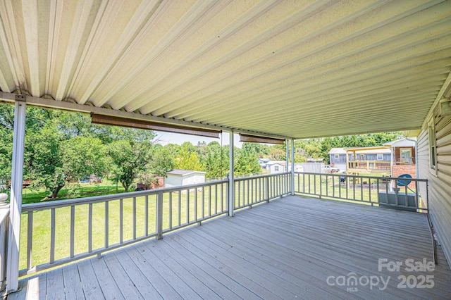 2031 36th St NE, Hickory, NC 28601 - deck with a lawn