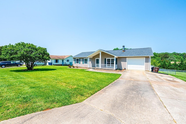 2031 36th St NE, Hickory, NC 28601 - ranch-style home with a garage, concrete driveway, and a shingled roof