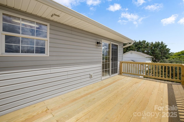 87 Collins Rd, Marshall, NC 28753 - view of wooden terrace