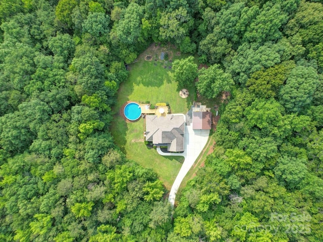 8101 Cane Pointe Ln, Waxhaw, NC 28173 - aerial view of property's location with a forest