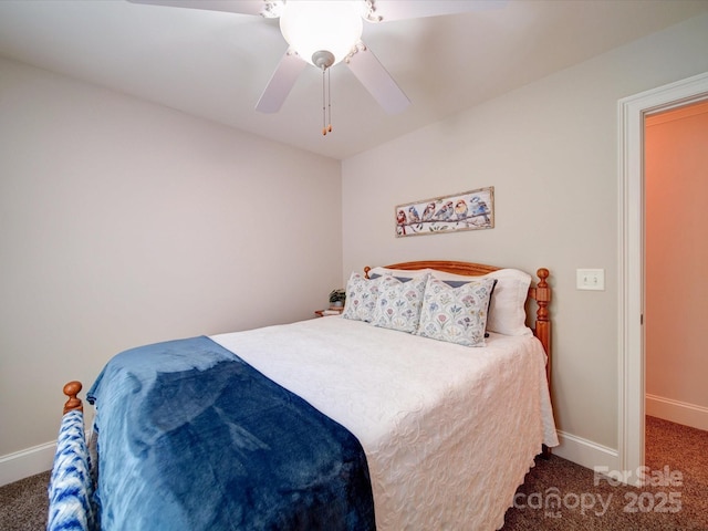8101 Cane Pointe Ln, Waxhaw, NC 28173 - bedroom with carpet, baseboards, and ceiling fan