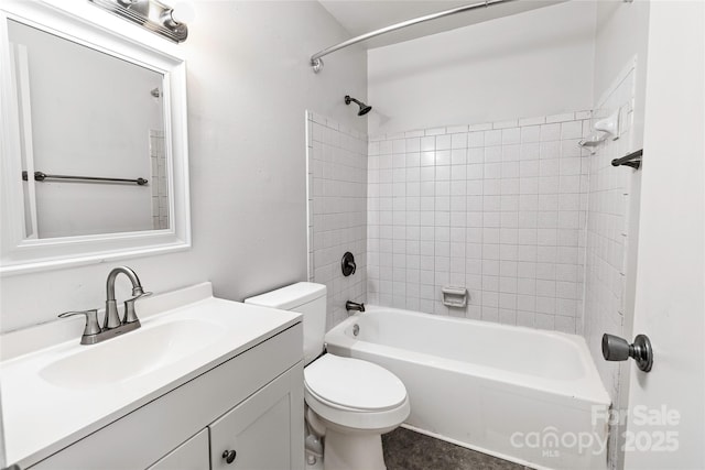 326 Orchard Trace Ln Unit 3, Charlotte, NC 28213 - bathroom featuring toilet, vanity, and bathing tub / shower combination