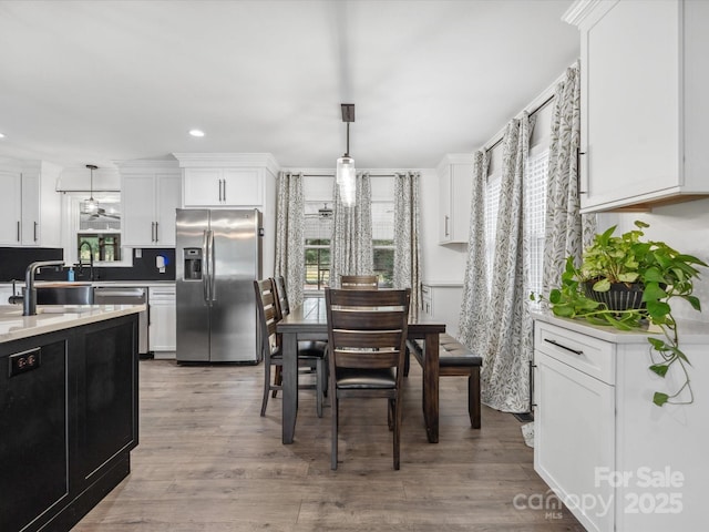 1238 Carl Allen Rd, Edgemoor, SC 29712 - dining area featuring wood finished floors and recessed lighting