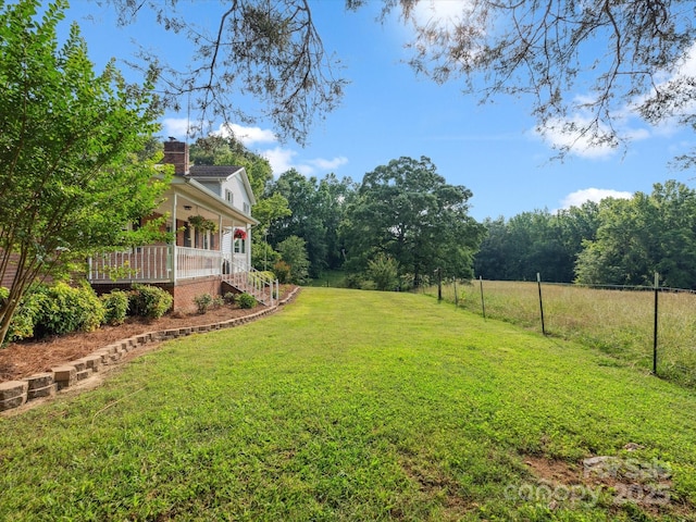 1238 Carl Allen Rd, Edgemoor, SC 29712 - view of yard featuring a porch