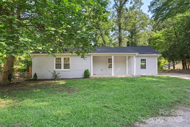 4410 Burgin St, Kannapolis, NC 28081 - view of front of property with covered porch and brick siding