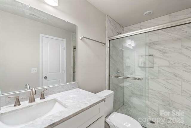 4410 Burgin St, Kannapolis, NC 28081 - full bathroom with vanity and a shower stall