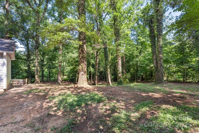 4410 Burgin St, Kannapolis, NC 28081 - view of yard with a forest view