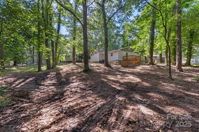 4410 Burgin St, Kannapolis, NC 28081 - view of yard with a wooden deck