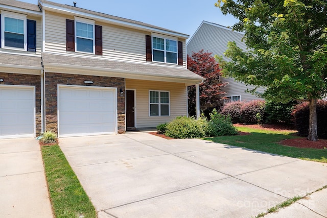 2180 Shady Pond Dr, Clover, SC 29710 - view of front of home with concrete driveway and a garage