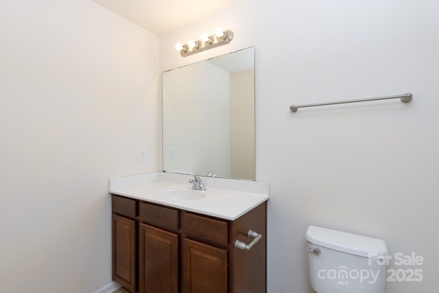 2180 Shady Pond Dr, Clover, SC 29710 - half bath featuring vanity and toilet