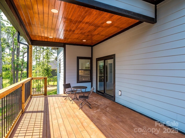 2004 Plain Field Dr, Bessemer City, NC 28016 - view of wooden terrace