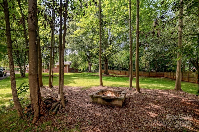 3250 Celanese Rd, Rock Hill, SC 29732 - view of yard featuring an outdoor fire pit