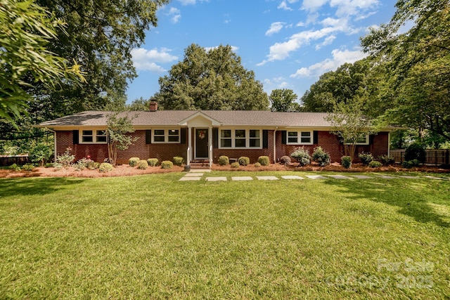 3250 Celanese Rd, Rock Hill, SC 29732 - ranch-style house with brick siding and a chimney