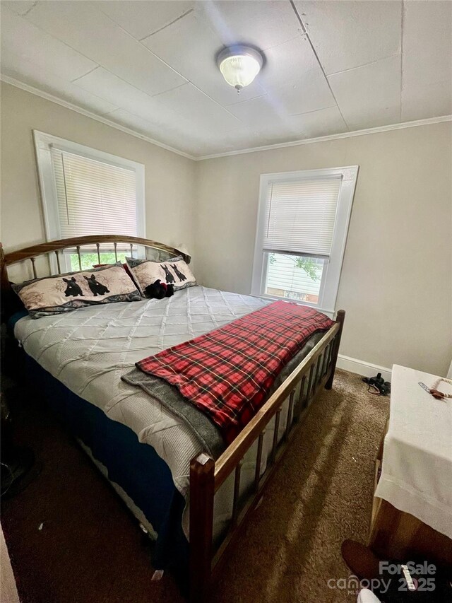 106 Peacock Ave, Lexington, NC 27292 - bedroom with crown molding, carpet flooring, and baseboards