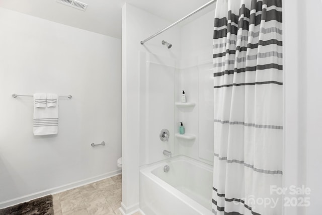 492 Switch St Unit 82Ty, York, SC 29745 - full bath with shower / bathtub combination with curtain, toilet, and baseboards