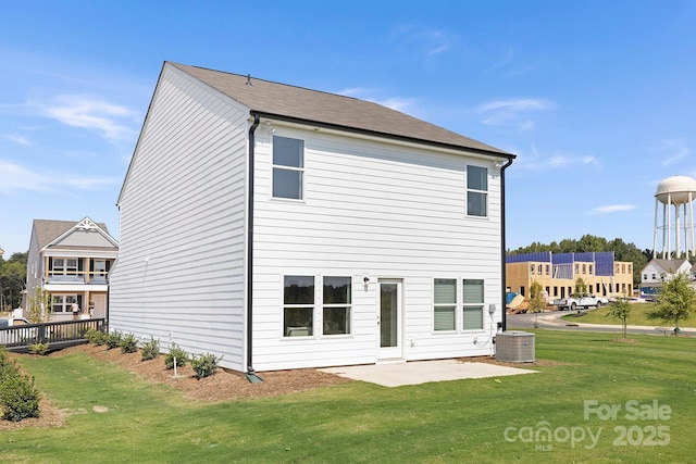 492 Switch St Unit 82Ty, York, SC 29745 - rear view of property with a patio, a yard, and central AC unit