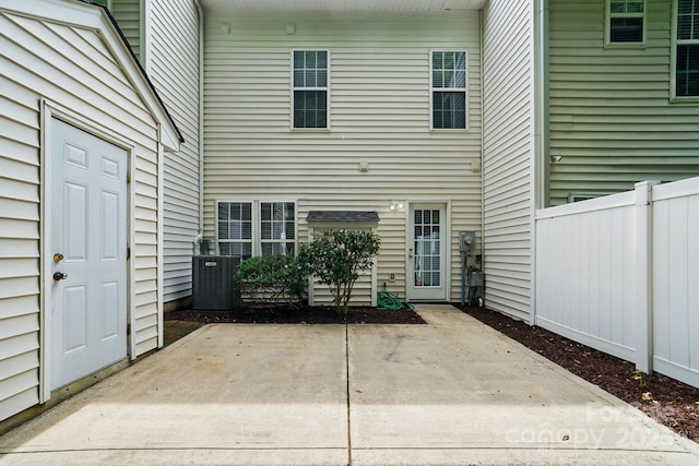 10867 Garden Oaks Ln, Charlotte, NC 28273 - view of patio with central AC