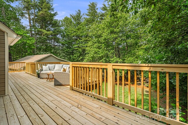 212 Riva Ridge Dr, Fairview, NC 28730 - deck with outdoor lounge area