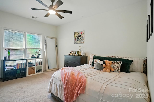 129 N Audubon Ave, Mooresville, NC 28117 - bedroom featuring carpet flooring and a ceiling fan