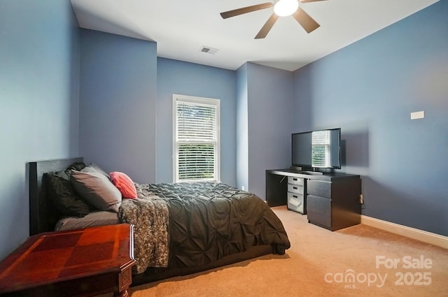 129 N Audubon Ave, Mooresville, NC 28117 - bedroom with light carpet and ceiling fan