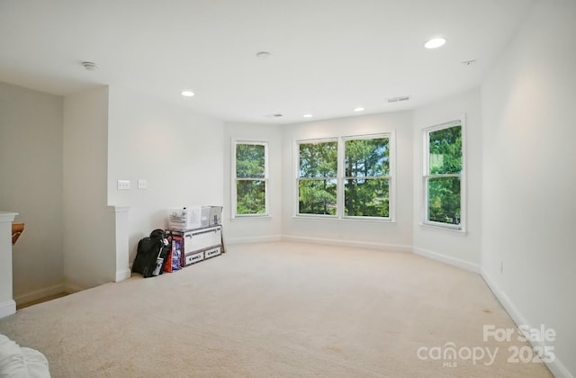 129 N Audubon Ave, Mooresville, NC 28117 - carpeted empty room with recessed lighting
