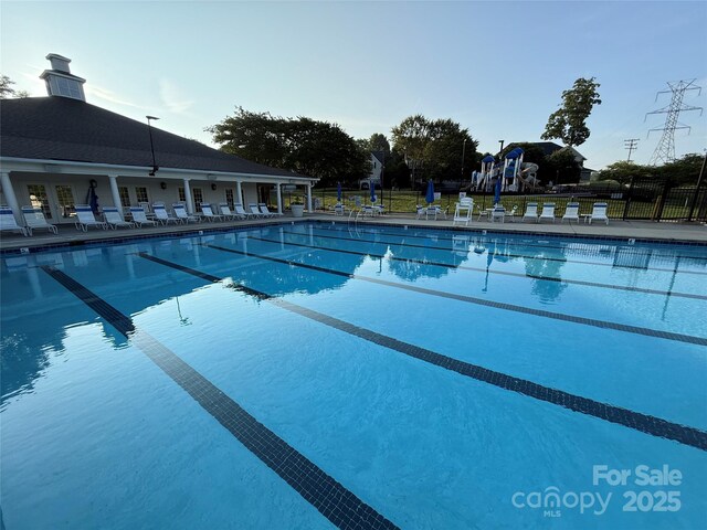 129 N Audubon Ave, Mooresville, NC 28117 - community pool with a patio area