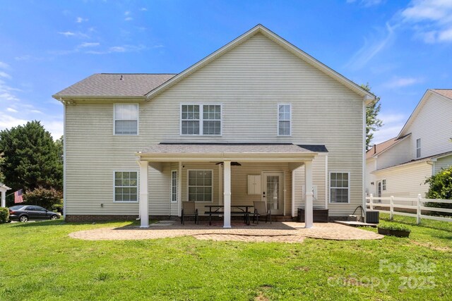 4764 Brockton Ct NW, Concord, NC 28027 - rear view of house featuring a patio and central AC