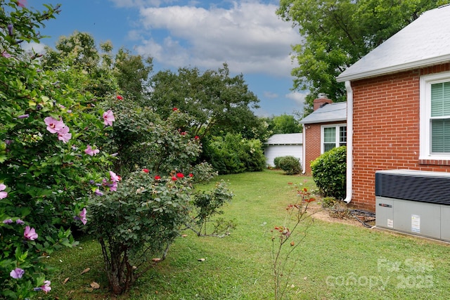 761 Milton Ave, Rock Hill, SC 29730 - view of grassy yard featuring central AC unit