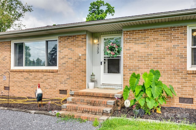 739 Springdale Rd, Rock Hill, SC 29730 - doorway to property with crawl space and brick siding