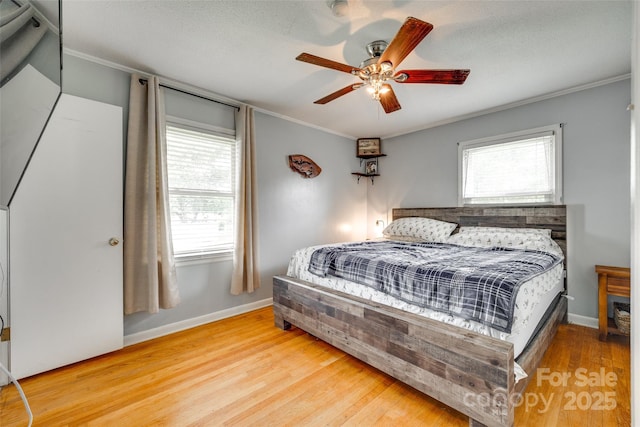 739 Springdale Rd, Rock Hill, SC 29730 - bedroom with wood finished floors, ornamental molding, and ceiling fan
