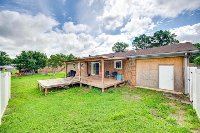 739 Springdale Rd, Rock Hill, SC 29730 - rear view of property featuring a wooden deck