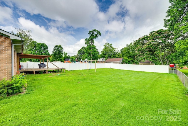 739 Springdale Rd, Rock Hill, SC 29730 - fenced backyard with a deck