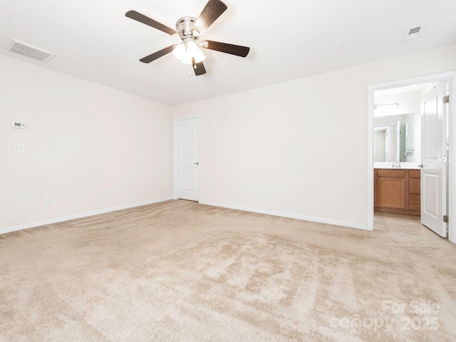 709 Volta Dr NW, Concord, NC 28027 - empty room with light colored carpet, ceiling fan, and baseboards