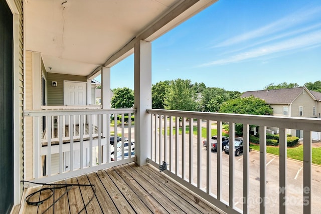 1134 Plaza Walk Dr, Charlotte, NC 28215 - view of wooden deck