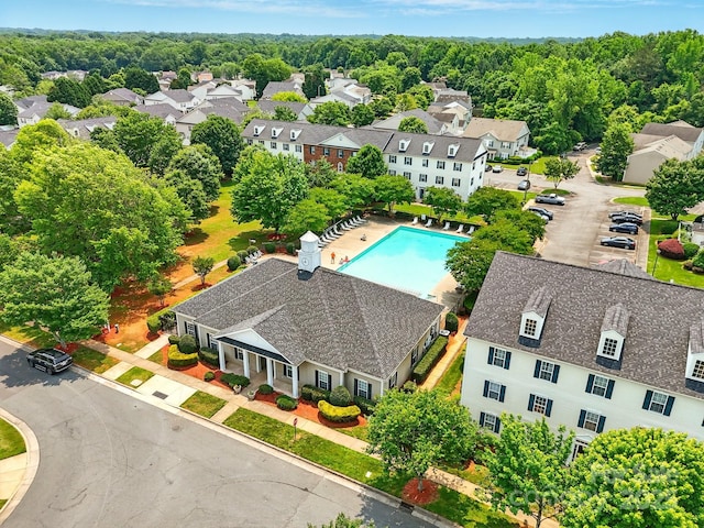 1134 Plaza Walk Dr, Charlotte, NC 28215 - drone / aerial view of a pool