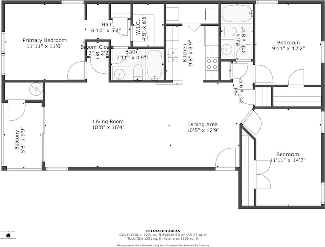 1134 Plaza Walk Dr, Charlotte, NC 28215 - room layout