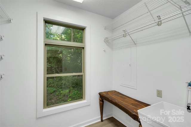 3333 Roberta Rd, Concord, NC 28027 - walk in closet with wood finished floors and electric panel