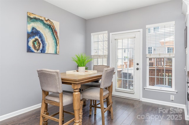 2945 Duvalla Ave, Charlotte, NC 28209 - dining area with plenty of natural light and dark wood-type flooring