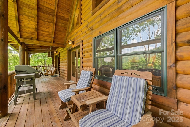 536 Tawodi Trl, Maggie Valley, NC 28751 - deck featuring grilling area