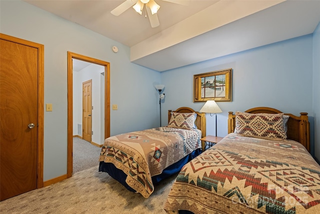 536 Tawodi Trl, Maggie Valley, NC 28751 - carpeted bedroom with a ceiling fan