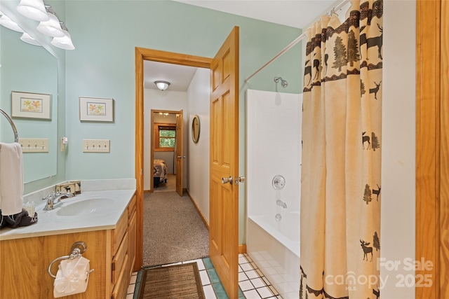 536 Tawodi Trl, Maggie Valley, NC 28751 - ensuite bathroom with vanity and shower / bath combo