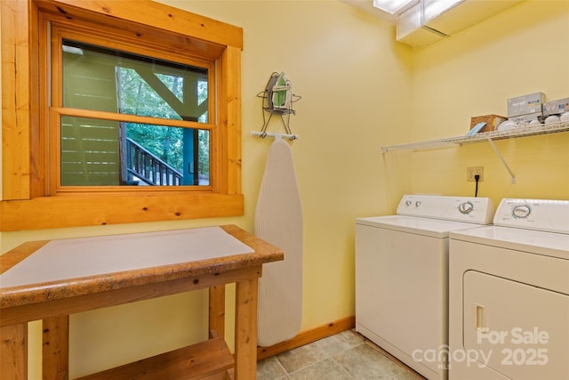 536 Tawodi Trl, Maggie Valley, NC 28751 - washroom with independent washer and dryer and baseboards