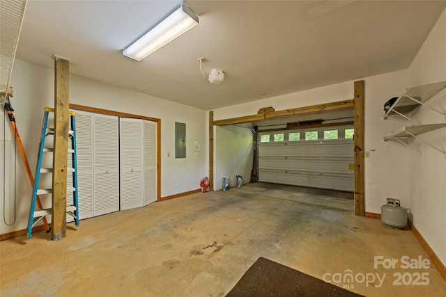 536 Tawodi Trl, Maggie Valley, NC 28751 - garage featuring electric panel and baseboards